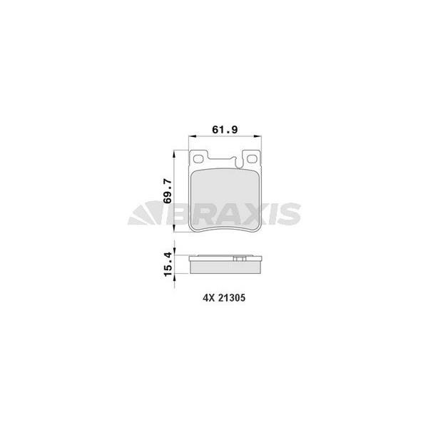 Fren Balatası Arka W203 01>07 C208 97>02 W124 93>95 W210 96>02 W140 93>98