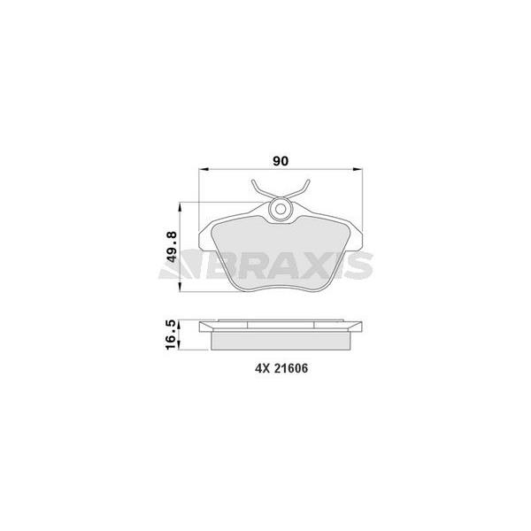 Arka Fren Balatası Alfa 156 Tum Modeller Alfa 166 Tum Modeller 98>