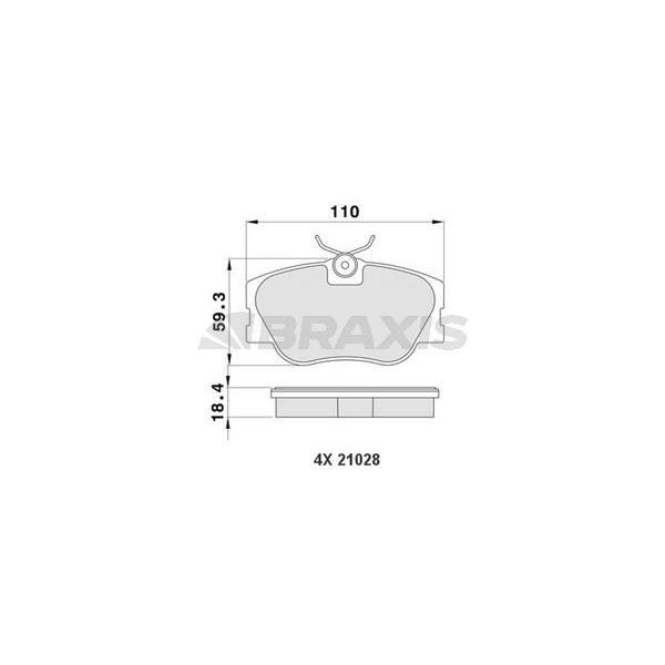Fren Balatası On W201 88>93 W124 88>93 S124 85>93 C124 93>97 A124 93>98