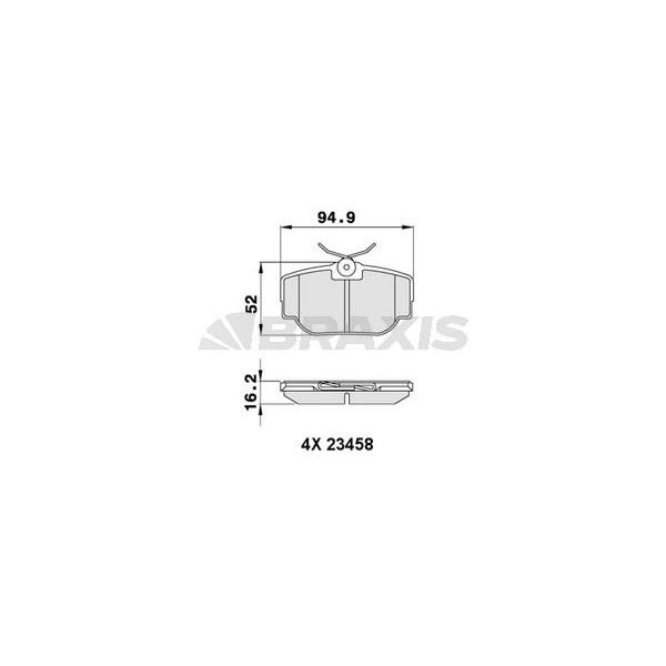 Fren Balatası Arka Dıscovery 2 98-04 Range Rover 94-01 Classıc 