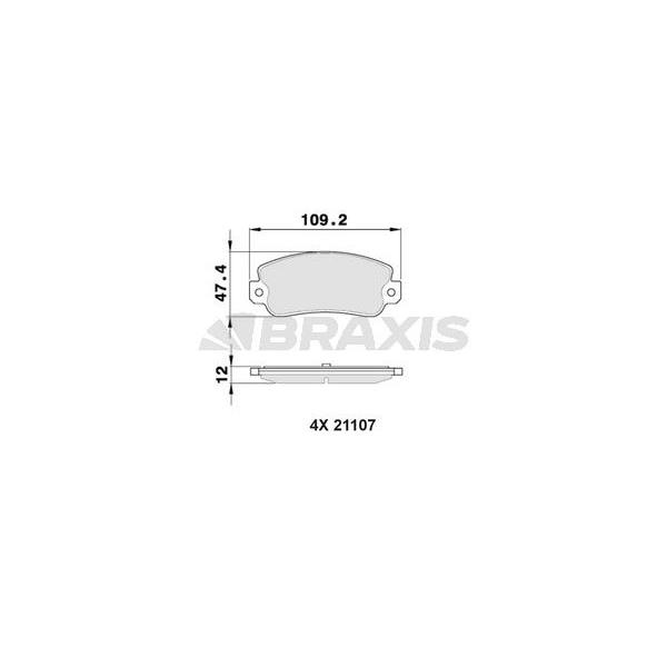 Arka Fren Balatası Croma 1.6 / 2.0 / 2.0Ie / 2.0Ie Turbo / 1.9T / 2.5D / 2.5Td Tempra 2.0Ie