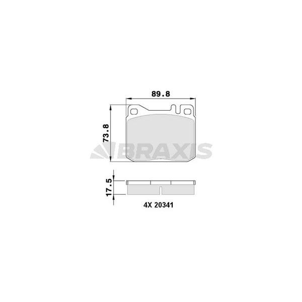 Fren Balatası On W123 80>85 C123 77>85 W126 85>91 C126 85>91 R107 80>85