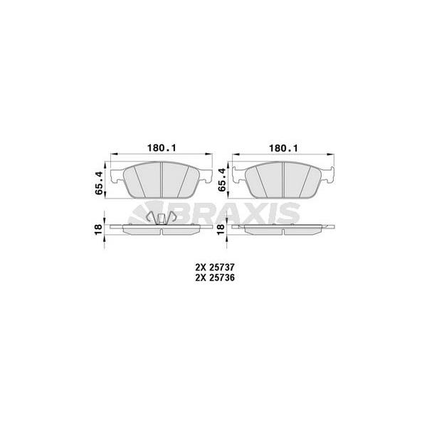 Ön Fren Balatası Courıer 13 /> Focus Iıı C Max 11 /> 2.0 St / 2.0Tdcı Kuga Iı 1.6 Eco / 2.0Tdcı 13