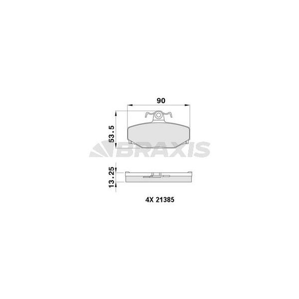 Arka Fren Balatası (Tk) 740 / Estate 87 92 760 87 90 780 86 91 940 / Estate 93 95 / V70 / Xc 96