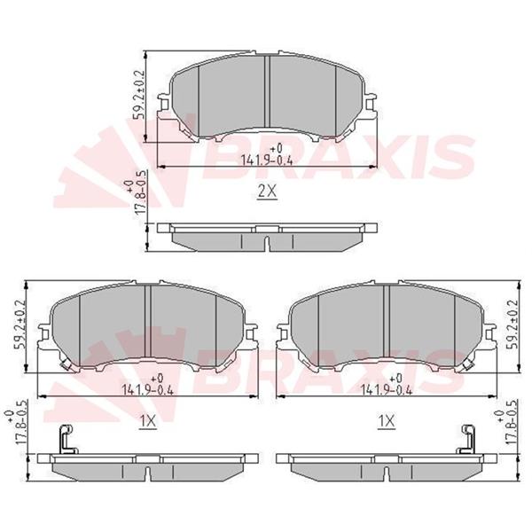 Ön Fren Balatası Nıssan Qashqaı J11 Kasa 2013-> Xtraıl 2014-> Renault Kadjar 2015->