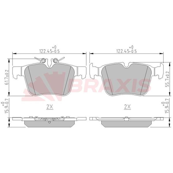 Fren Balatası Arka C-Class W205 14> S205 14> C205 15> A205 16>