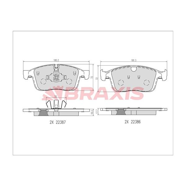 Ön Fren Balatası Volvo Xc60 13>