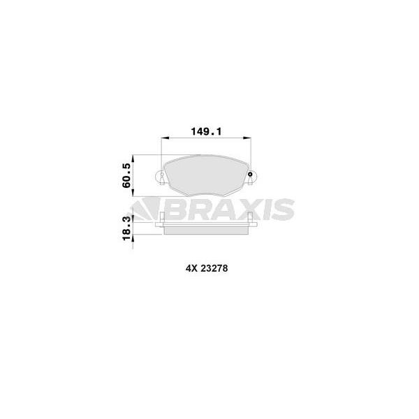 Ön Fren Balatası Mondeo Iıı 00>07 Jaguar X Type 04>09