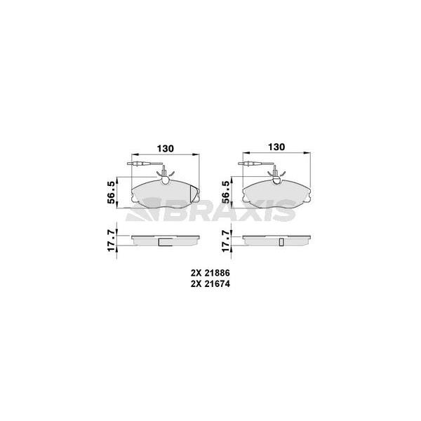 Ön Fren Balatası Psa 306 406 607 Xsara