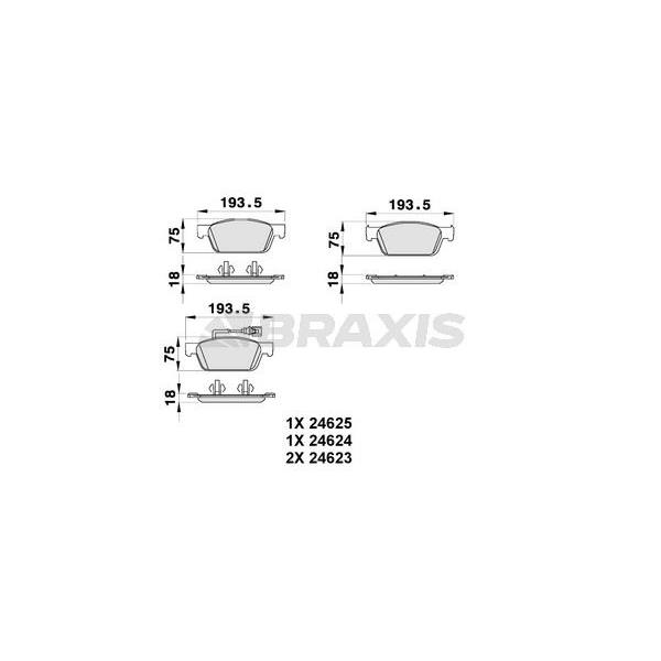 Ön Fren Balatası Transporter T5 / T6 1.9 2.0Tdı 03>