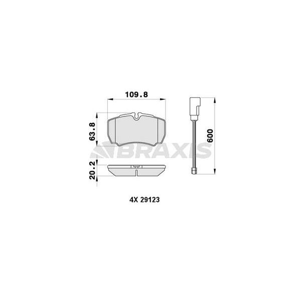 Arka Fren Balatası Takımı Transıt V347 Jumbo 3.2Tdcı 200Ps 07>14 Arka Cıft Teker Iveco Daıly Iıı 2