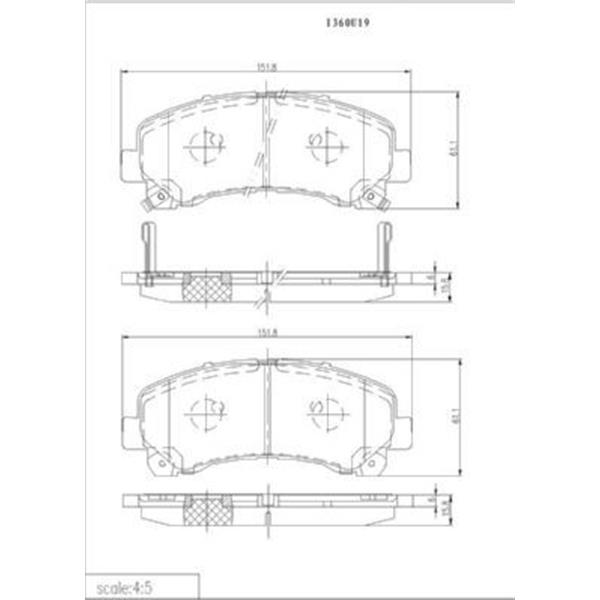 Ön Fren Balatası D Max 8Dh 2.5 Dıtd / 2.5 Dıtd 4X4 / 3.0D 4X4 10 / 06 07 / 08 Sonrası Uretılen Araclar Icın