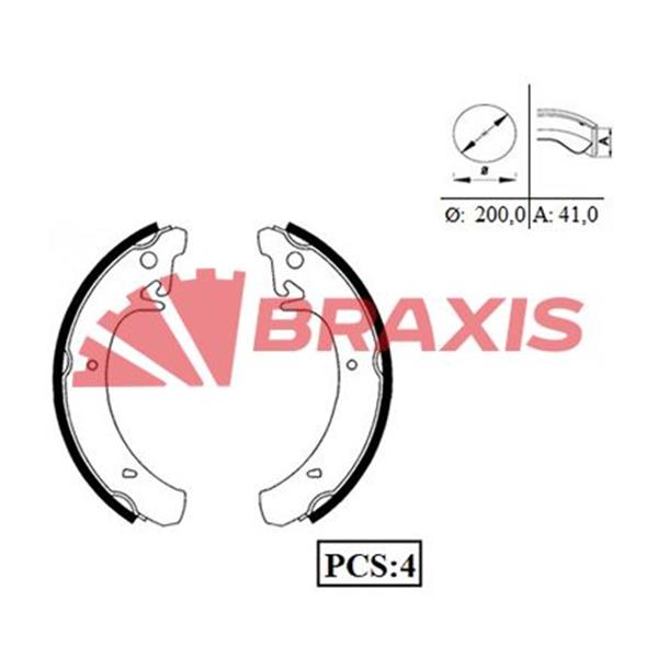 Arka Fren Balatası Pabuc Lada Samara 86-96 Vega 95-00 111 95-05 112 95 06-> Nova 89-> (200X41)