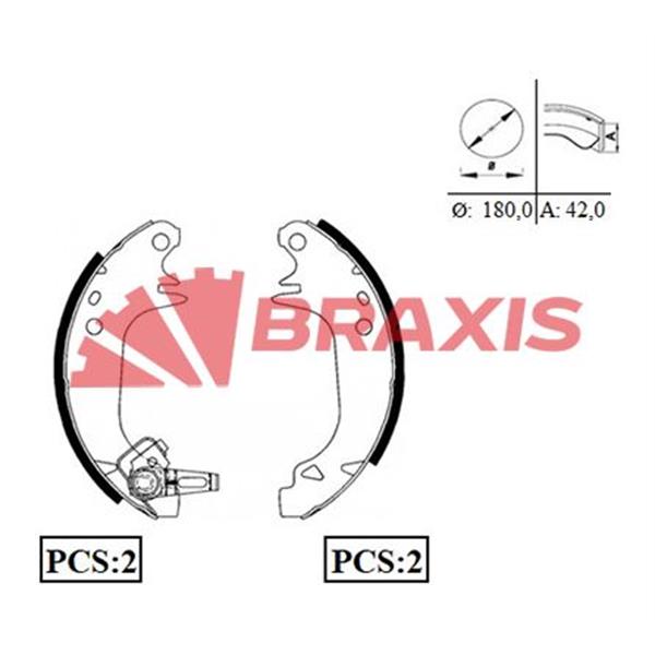 Arka Fren Balatası Pabuc R9 R11 R5 P309 (Delık 6.0Mm)
