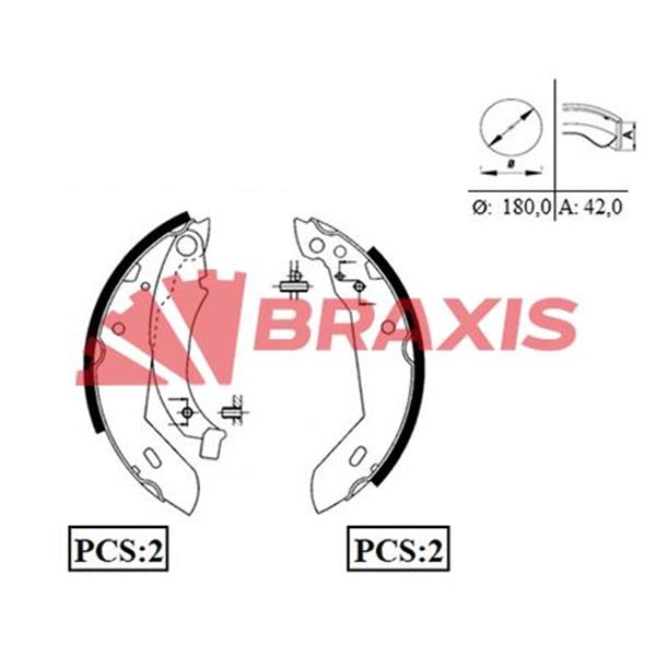 Arka Fren Balatası Pabuc P205 R9 R11 Clıo I 1.5Dcı P205 I / Iı P309 I / Iı Benzınlı Tu Motor (Kucuk)