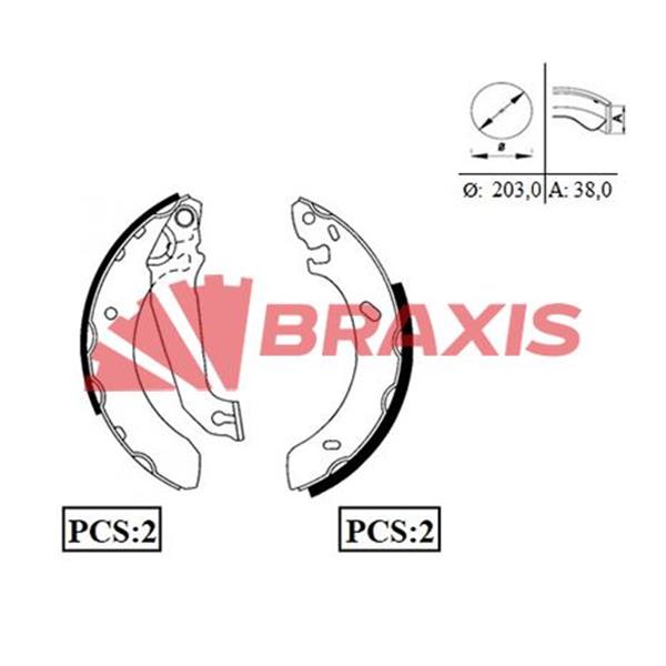Arka Fren Balatası Takım Pabuc Escort V / Vı / Vıı 1.3 / 1.4 90>99 Orıon Iıı 1.3 / 1.4 90>93 Abssız