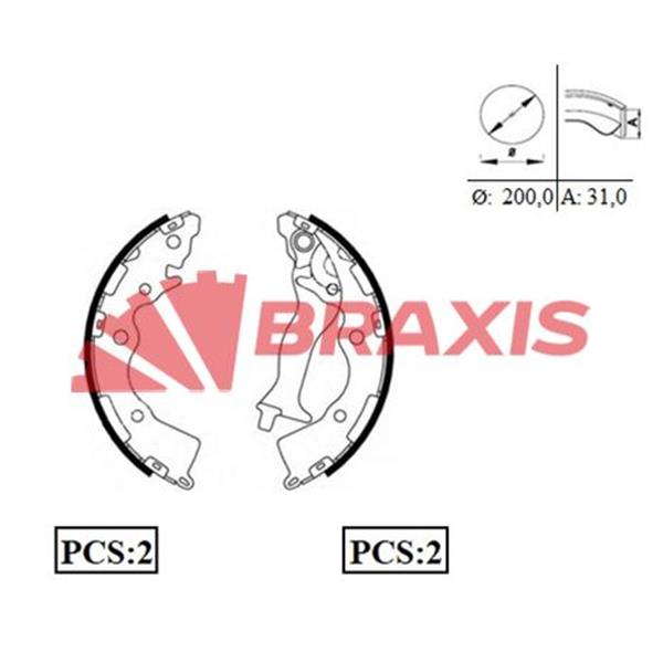Arka Fren Balatası Pabuc Hyundaı Accent Era 06-11 Kıa Rıo 06-11 Kampana Tıp (Abs Sız)