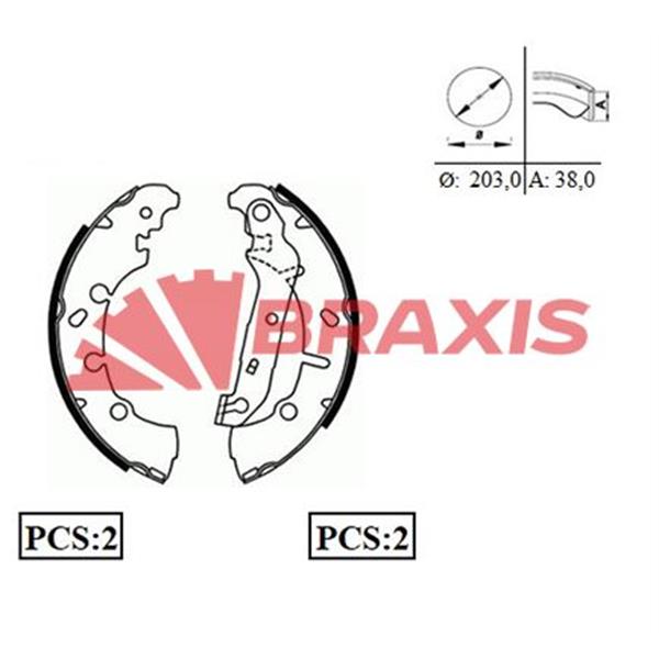 Arka Fren Balatası Pabuc Fıesta Iv / V 95>08 Fusıon 02 /> Ford Ka Puma 1.6 97>02 Mazda Iı 03>
