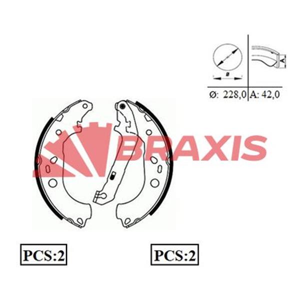 Arka Fren Balatası Pabuc Focus Iı 04 /> C Max 03>07 1.6Tı / 1.6Tdcı / 1.8Tdcı / 2.0Tdcı Abssız