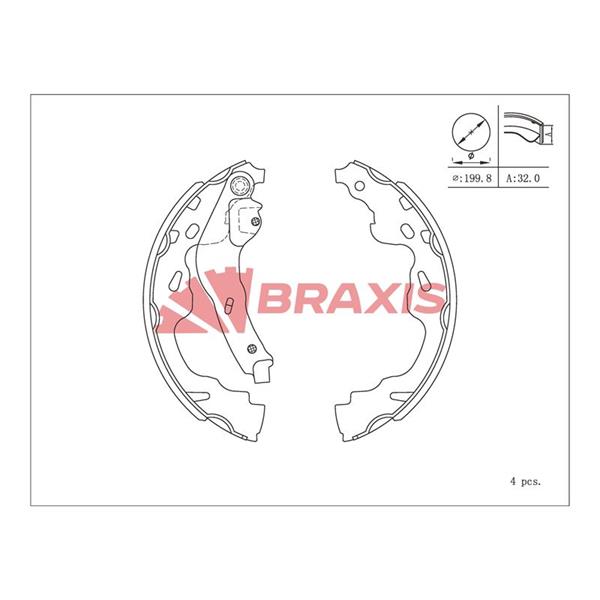 Arka Fren Balatası Pabuc Toyota Verso 04-09 Yarıs 03-05 Splash 08-> Suzukı Swıft Iıı 06-> Cıtroen C1 04-> Agıla 10-> Peugeot 107 05-> 108 14-> Rıtz 09-> Irız 14->