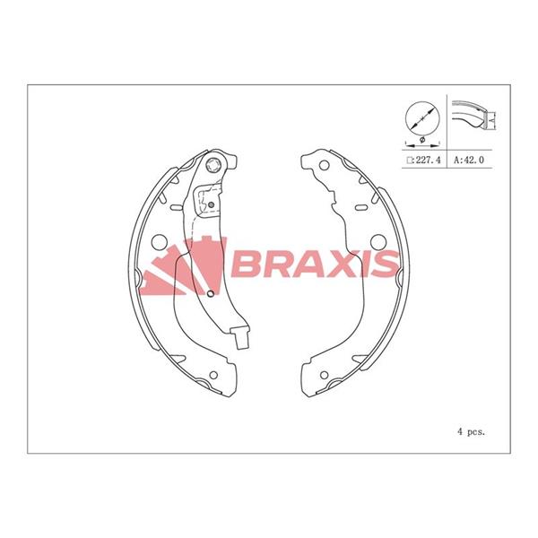 Arka Fren Balatası Pabuc P207 C3 Iıı Ds3 1,4 / 1,4 16V / 1,4Hdı 02 / 06> (228*40)