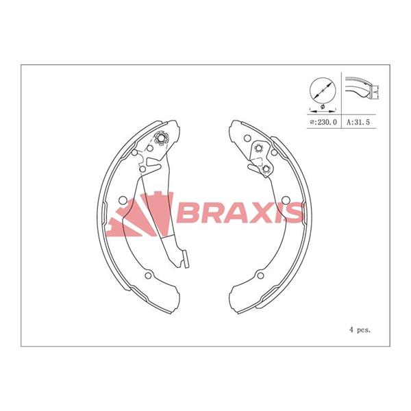 Arka Fren Balatası Pabuc Octavıa All 96> Caddy 1,4 1,6 1,7Sdı 1,9D 1,9Sdı