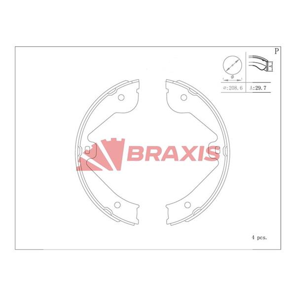 Fren Balatası Arka (Park Frenı Pabucu) W164 05>11 W251 07>14 X164 06>12 , Volkswagen Touareg 02>10 A7 10> Q7 06> Cayenne 02>10 / Range Rover 02-09