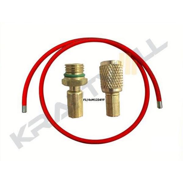 Klima Gaz Basma Hortumu  2500 Mm F 1/4 X M1234yf J2888  Kırmızı
