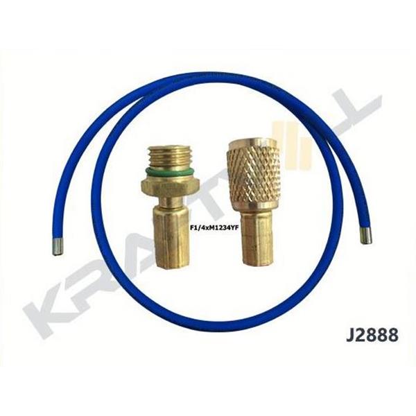Klima Gaz Basma Hortumu  3000 Mm F 1/4 X M1234yf J2888  Mavı