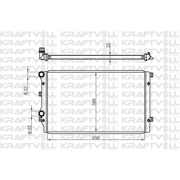 Motor Radyatorü  Caddy Passat Golf Jetta Octavıa Touran Altea Superb 2,0Tdı Cfhc 04>13> Brazıng
