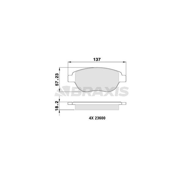 Ön Fren Balatası Cıtroen C3 Iı C4 Xsara Berlıngo 00> Peugeot 1007 207 307 206 00> Fıat Doblo 06> Geely Emgrand Ec7 09>13