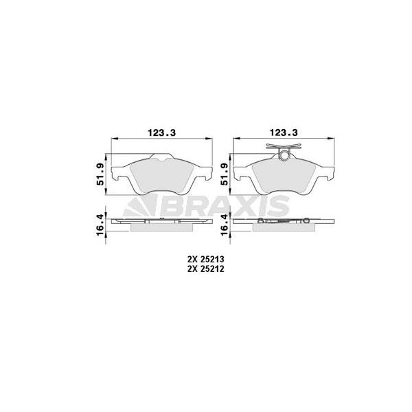 Arka Fren Balatası Laguna Iı Iıı Vectra C C Max Focus Iı 04 /> Focus Iı C Max (03 07) Connect 1,8Tdcı 02 /> Volvo S40 Jaguar Xf / Xj / Xk Mazda 3 Mazda 5 P508 C5 Iıı 