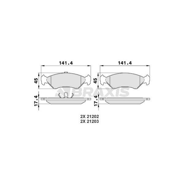 Ön Fren Balatası Fıesta 89> 02 Ford Ka 96>08 Mazda 121 Iıı 96>03