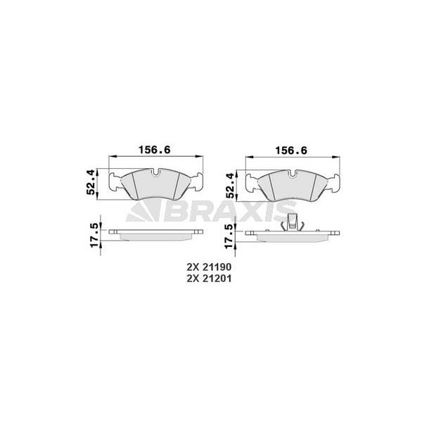 Ön Fren Balatası Astra F 92>98 Vectra A 89> 95 Vectra B 96> 02