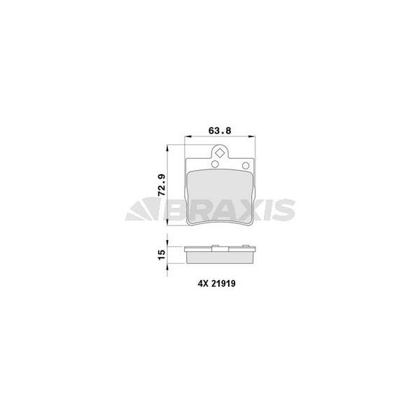 Fren Balatası Arka W202 95>00 S202 96>00 W203 00>07 Cl203 08>11 W210 95>00 R170 96>00 R171 04>11