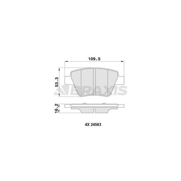 Arka Fren Balatası Leon Caddy Octavıa 1.4Tsı / 1.6 / 1.8Tsı / 1.9Tdı / 2.0 09 / 04>