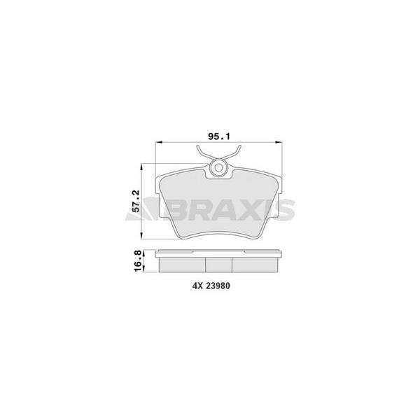 Arka Fren Balatası Trafıc Iı Iıı Vıvaro 1.6Dcı / 1.9 / 2.0