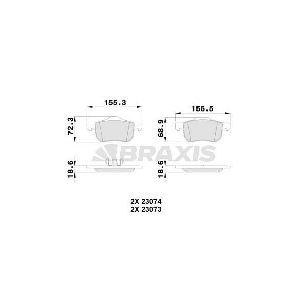 Ön Fren Balatası Volvo S60 01>S80 98 06 V70 I Iı 97> Xc70 00>