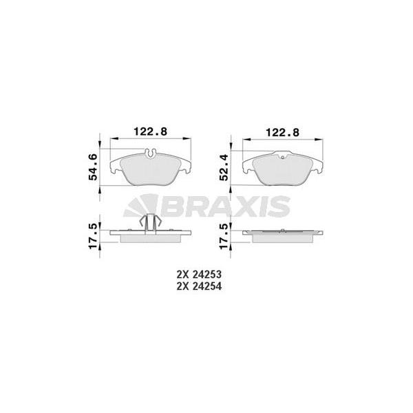 Fren Balatası Arka X204 08>15 W204 07>14 S204 07>14 C207 11>16 A207 10>16