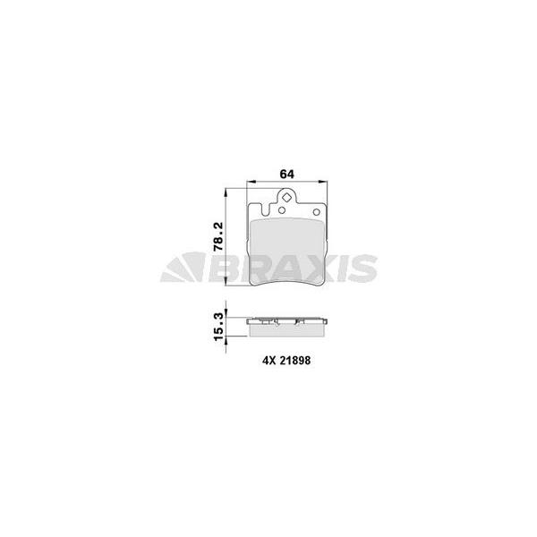 Fren Balatası Arka W203 02>07 Cl203 02>08 C209 02>09 W210 97>02 R171 04>11