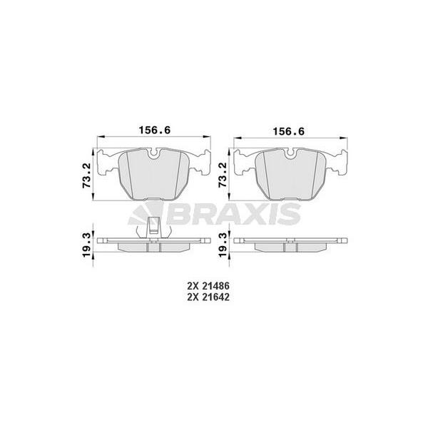 Ön Fren Balatası Bmw E39 M5 E38  X3 E83  X5 E53