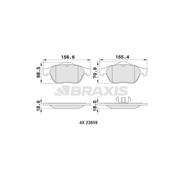 Ön Fren Balatası Laguna Iı 1.6 16V 1.8 16V 1.9 3.0 V6 Megane Iı 05 1.6 16V 1.5 2.0 1.9