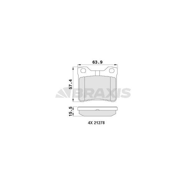 Fren Balatası Arka V-Class 638/2 97>03 Vıto 638 97>03 , P406 P605 P607 95>08