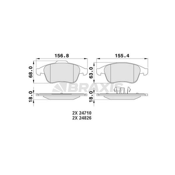 Ön Fren Balatası Laguna Iıı 2.0Gt / 2.0Dcı Gt / 3.0Dcı 03 / 08>