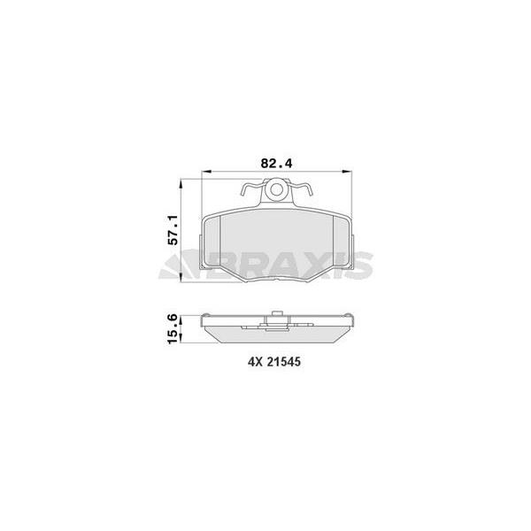 Arka Fren Balatası Prımera P11 96>02 Almera 00>