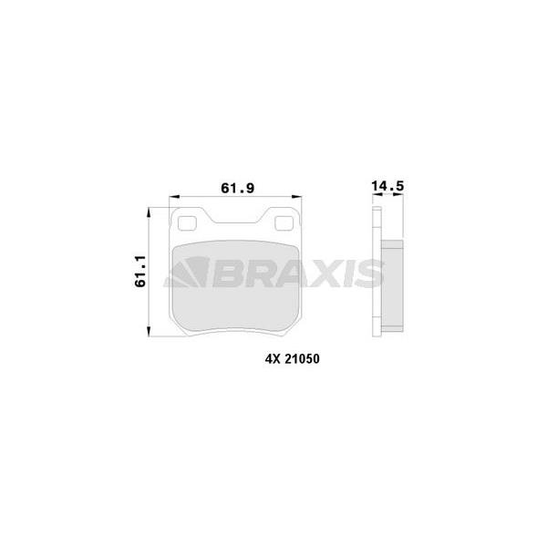 Arka Fren Balatası Vectra B (95 00) Omega A (86 94)