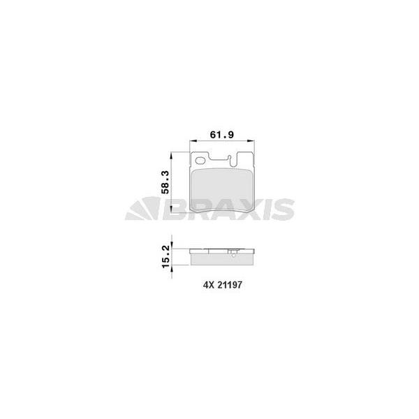 Fren Balatası Arka 190 W201 89>93 W202 95>00 W210 96>02 W124 88>93 R170 96>00