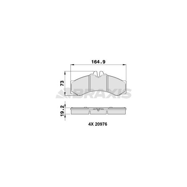 On / Arka Fren Balatası Lt28 46 28 35 (05.96 ) Sprınter 408D 412Dtd