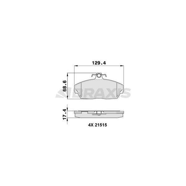 Ön Fren Balatası Honda Cıvıc 2001 2006 Euro Cıvıc 1996 1999 Rover 200 400 1996 2000 Tata