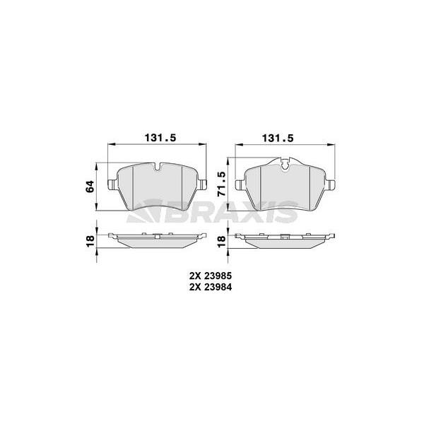 Ön Fren Balatası Mını R56 R60 Cooper S